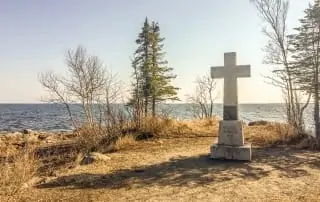 Father Baraga’s Cross Historical Marker in Schroeder