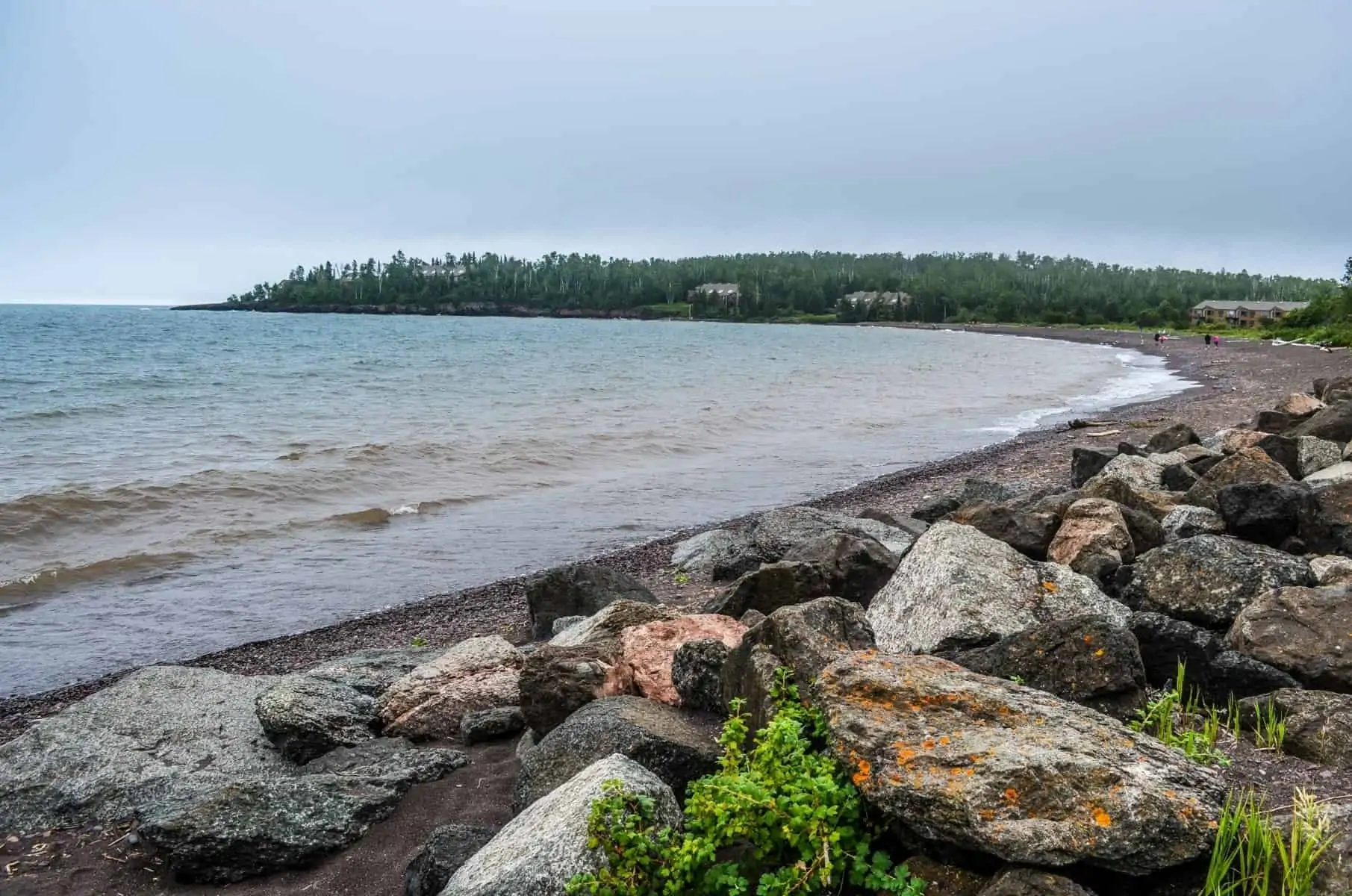 Flood bay rocky shore.