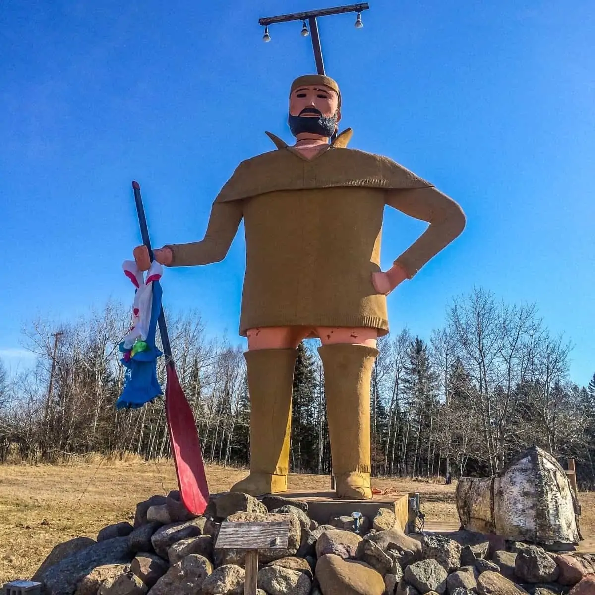 Pierre the Voyageur statue.