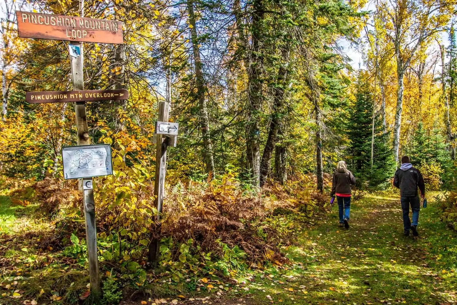 Hikers on Pincushion Trail.