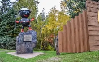 Rocky Taconite Statue.