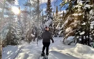 Snowshoeing at Honeymoon Bluff