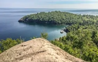 Split Rock State Park view from hill tops.