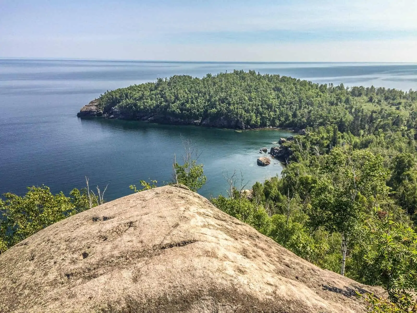 Split Rock State Park view from hill tops.