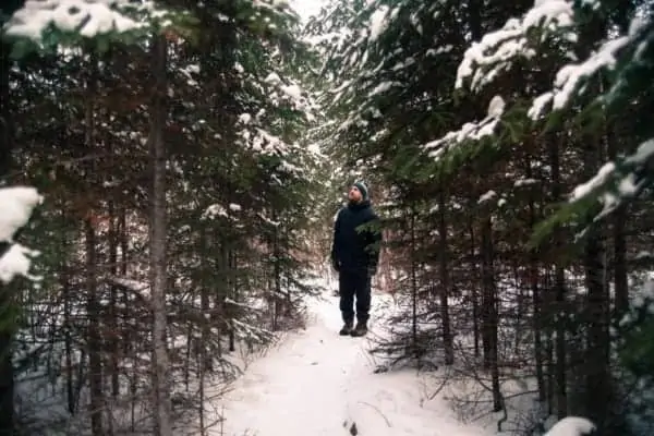 Guy in the woods