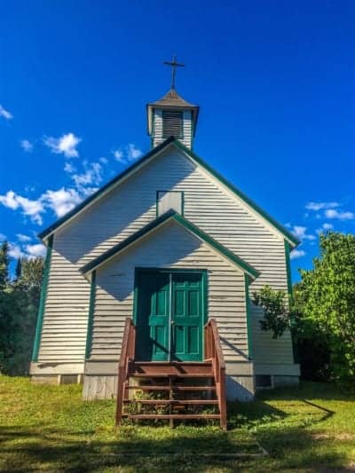 Chippewa City Church exterior.