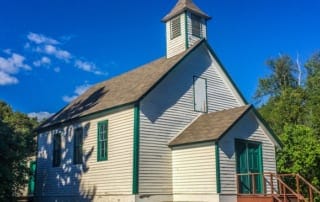 Chippewa City Church exterior.