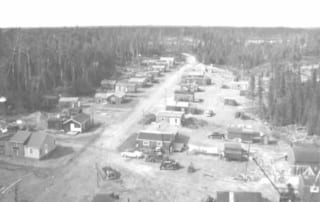 Aerial view of Forest Center neighborhood.