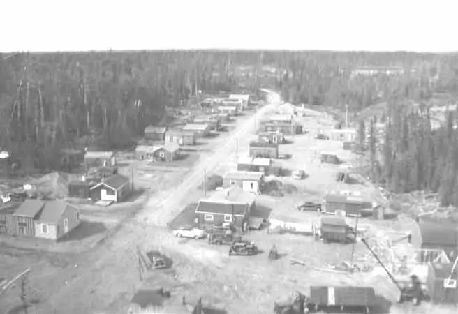 Aerial view of Forest Center neighborhood.