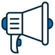 Bullhorn icon.