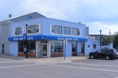 Blue Water Cafe exterior in early 2000's.