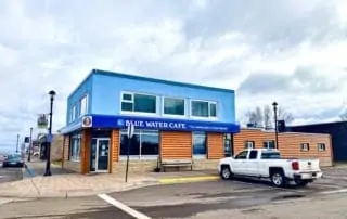 Blue Water Cafe exterior.
