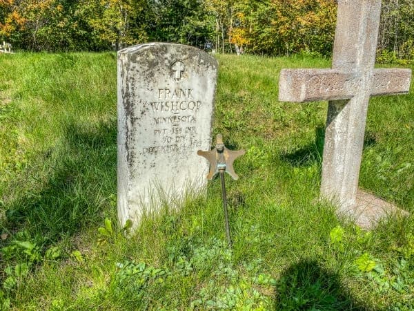 Grave stone in Chippewa City Cemetery