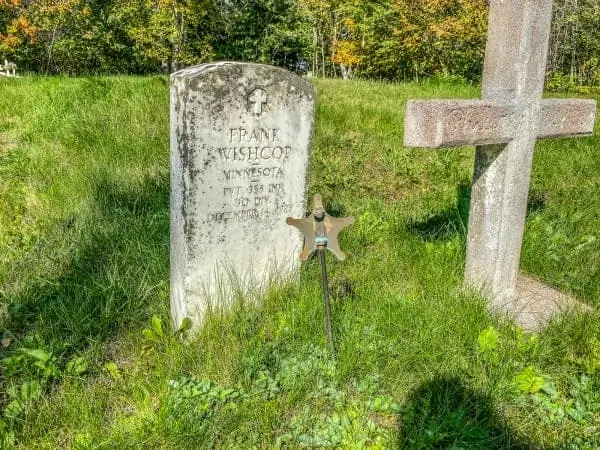 Grave stone in Chippewa City Cemetery