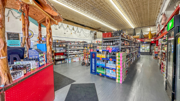 Beaver House Bait Shop is the temporary location for the municipal liquor store.